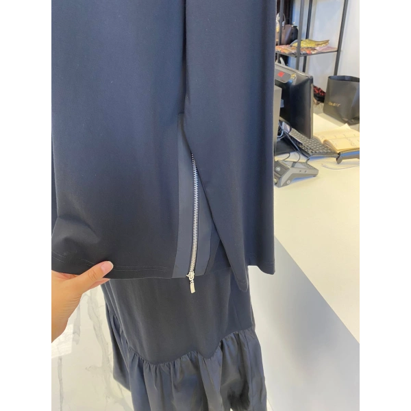 NURCAN ÇETİN BALON ETEKLİ TAKIM SİYAH