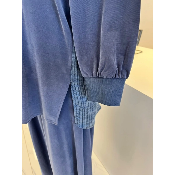 Nurcan Çetin Bambu Lacivert Pantolon Takım
