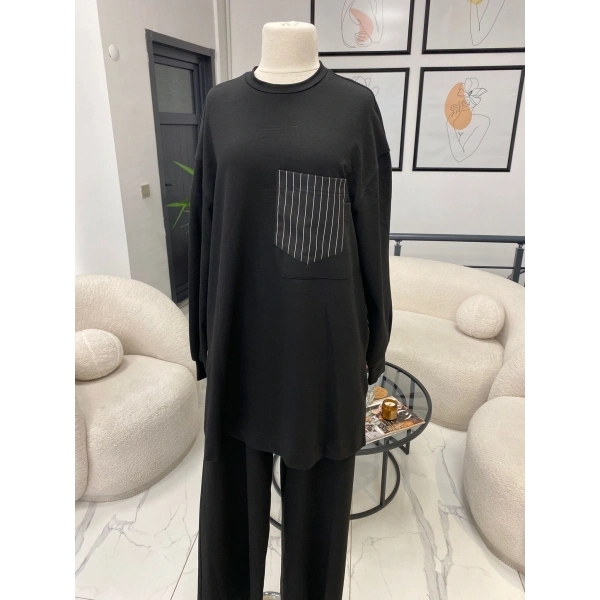 NURCAN ÇETİN ÇİZGİLİ İKİLİ TAKIM