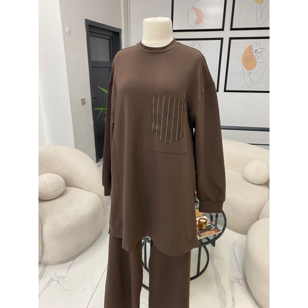 NURCAN ÇETİN ÇİZGİLİ İKİLİ TAKIM