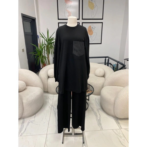 NURCAN ÇETİN ÇİZGİLİ İKİLİ TAKIM