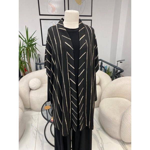 NURCAN ÇETİN ÇİZGİLİ ÜÇLÜ TAKIM