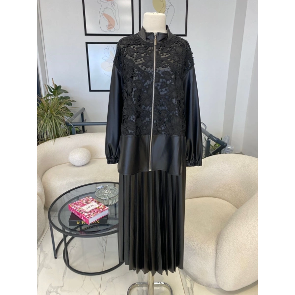 NURCAN ÇETİN DERİ İŞLEMELİ TAKIM