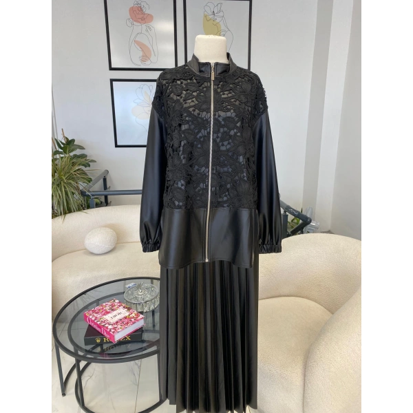 NURCAN ÇETİN DERİ İŞLEMELİ TAKIM