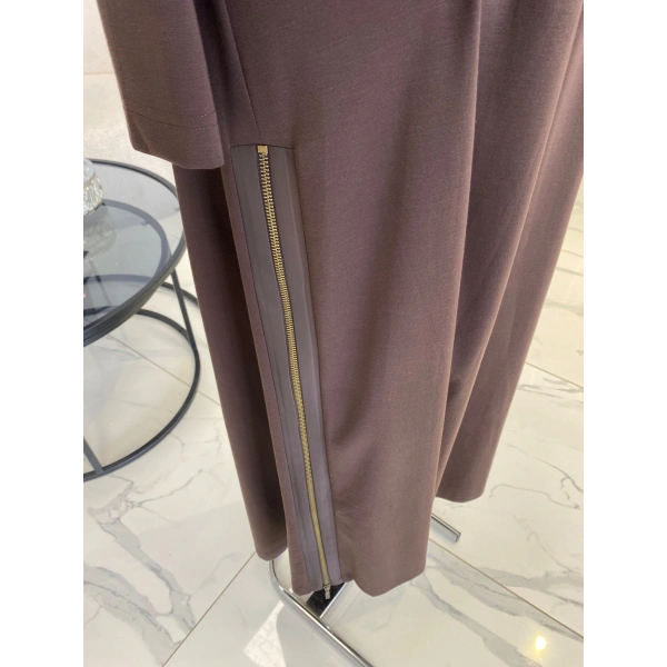 NURCAN ÇETİN FERMUAR DETAYLI ELBİSE