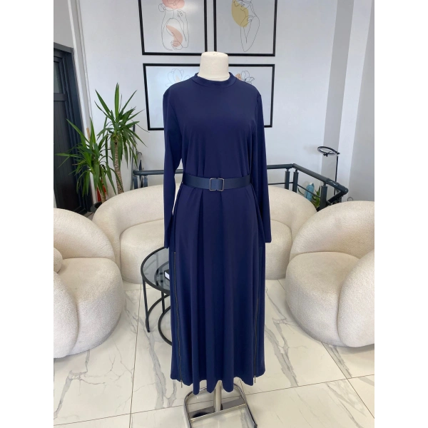 NURCAN ÇETİN FERMUAR DETAYLI ELBİSE