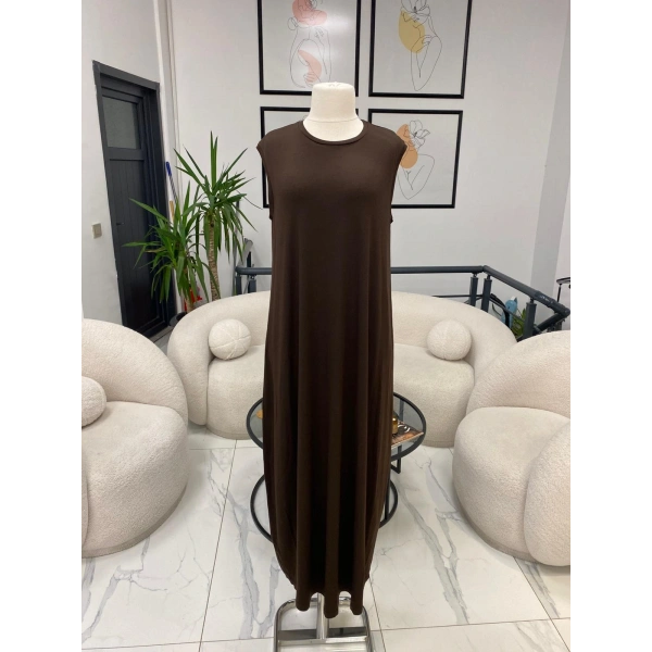 NURCAN ÇETİN SIFIR KOL ELBİSE