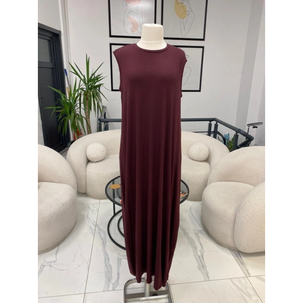 NURCAN ÇETİN SIFIR KOL ELBİSE