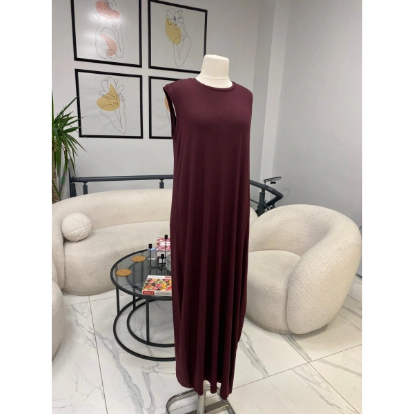 NURCAN ÇETİN SIFIR KOL ELBİSE