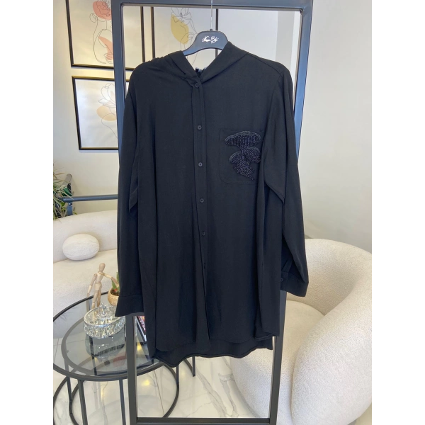 NURCAN ÇETİN SİYAH GÖMLEK