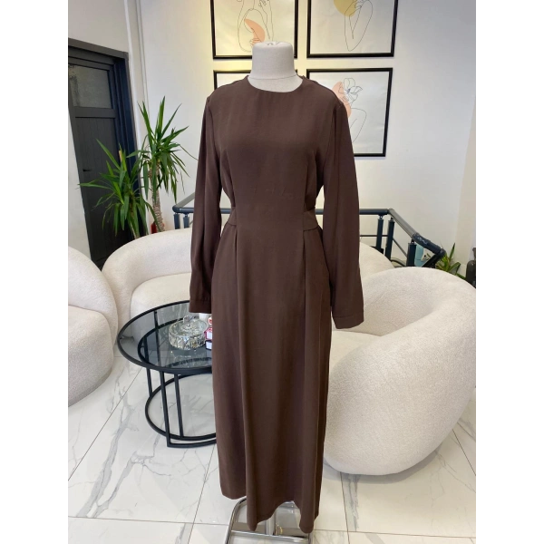 Nuss belden bağlamalı elbise