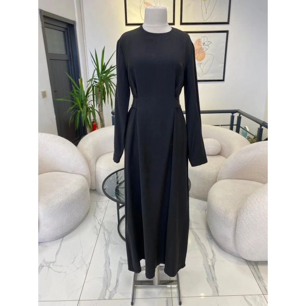 Nuss belden bağlamalı elbise