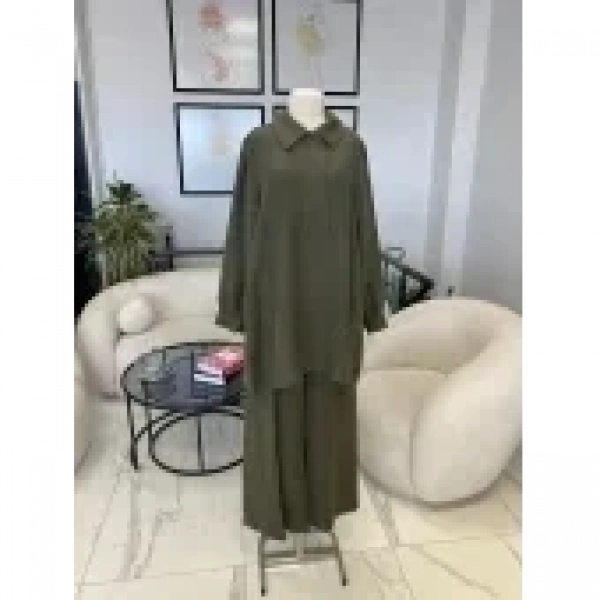 Nuss Taşlı Pantolon Takım