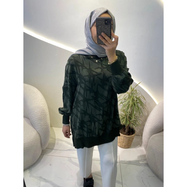 Nuss cupra desenli tunik