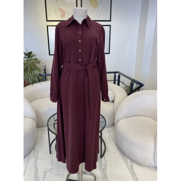 Nuss detaylı elbise