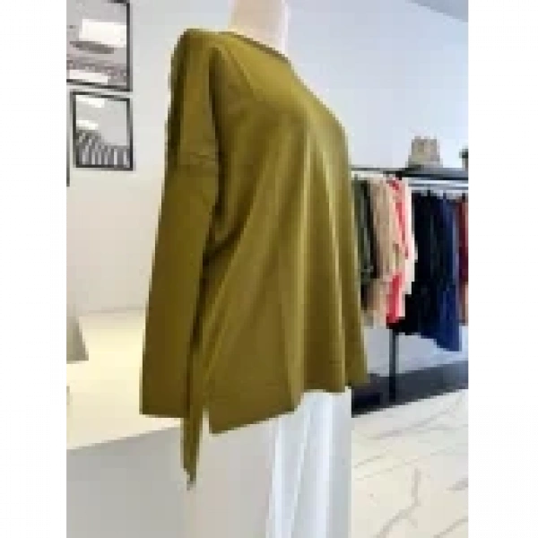 Nuss Düz Triko Tunik