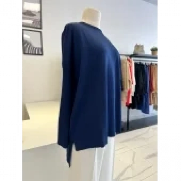 Nuss Düz Triko Tunik