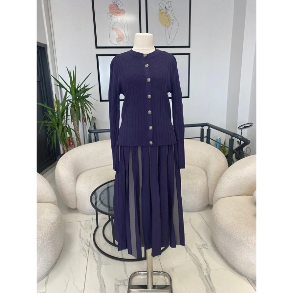 Nuss Kalın Çizgili Etekli