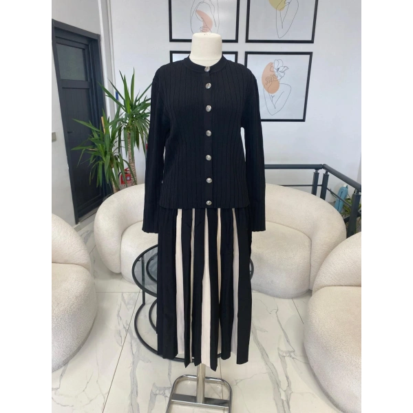 Nuss Kalın Çizgili Etekli