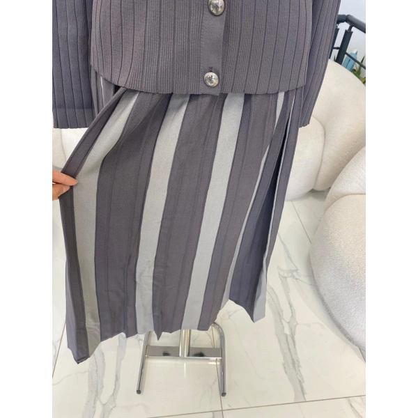 Nuss Kalın Çizgili Etekli