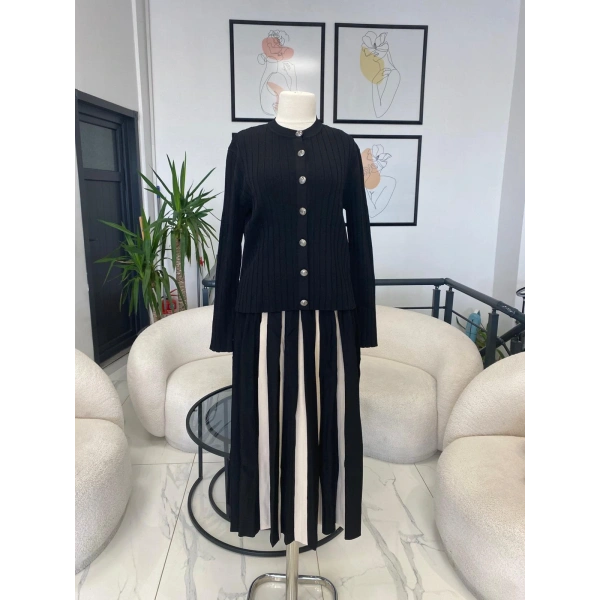 Nuss Kalın Çizgili Etekli