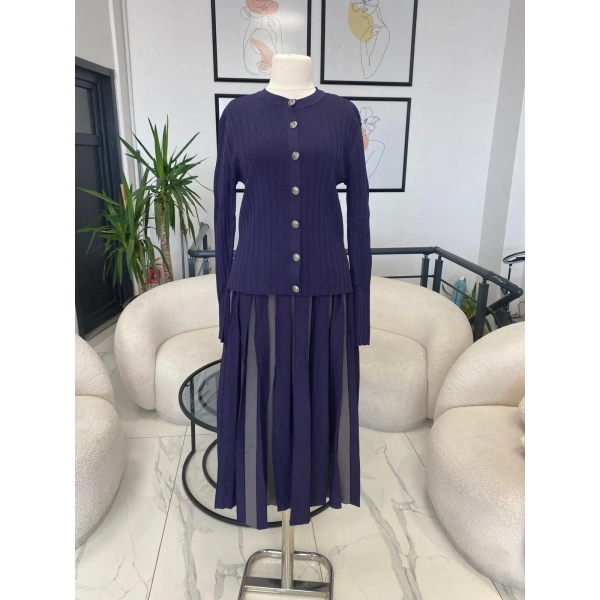 Nuss Kalın Çizgili Etekli