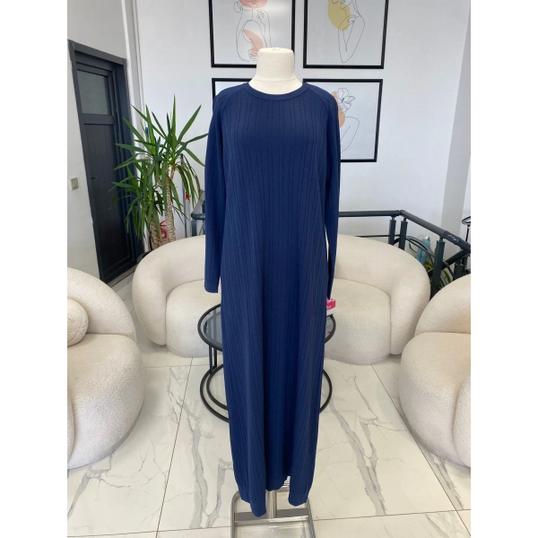 Nuss Kendinden Desenli Elbise