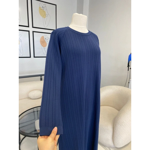 Nuss Kendinden Desenli Elbise