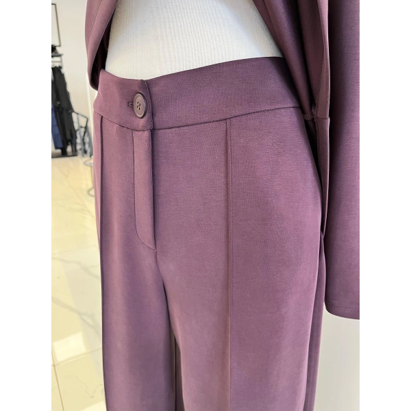 Nuss Önü Drapeli Pantolon Takım