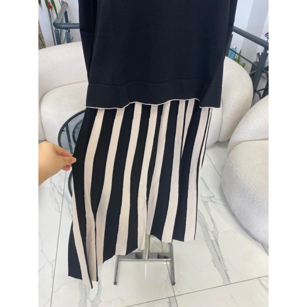 Nuss Orta kalın çizgili Tunikli Tkm