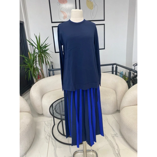 Nuss Orta kalın çizgili Tunikli Tkm