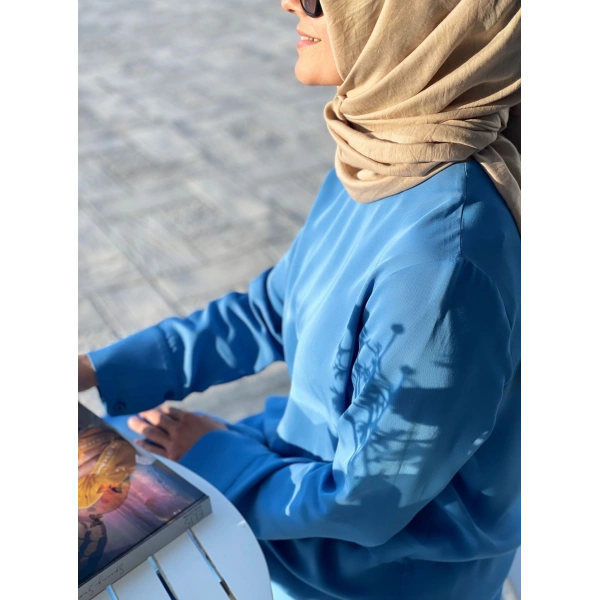 Nuss Pantolonlu Takım Saks