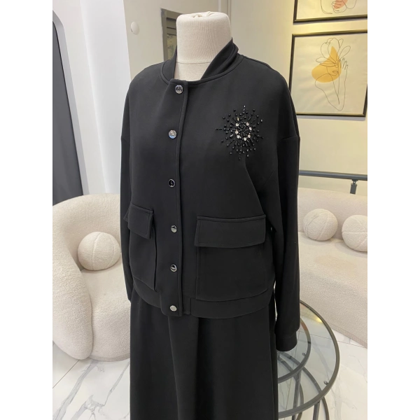 NUSS TAŞLI ETEKLİ TAKIM