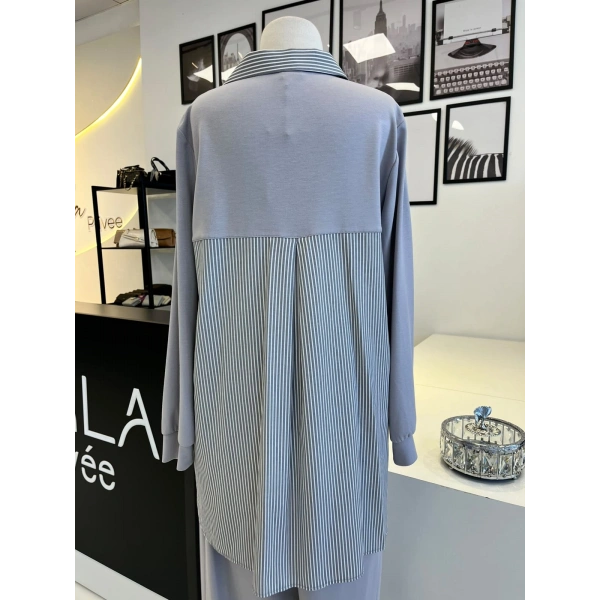 Orhan Store Gri Pantolonlu Takım