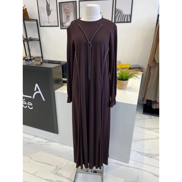 Orhan Store Kahverengi Elbise