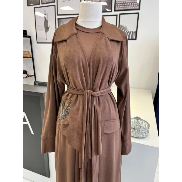 Orhan Store Nakış Detaylı Süet Kap
