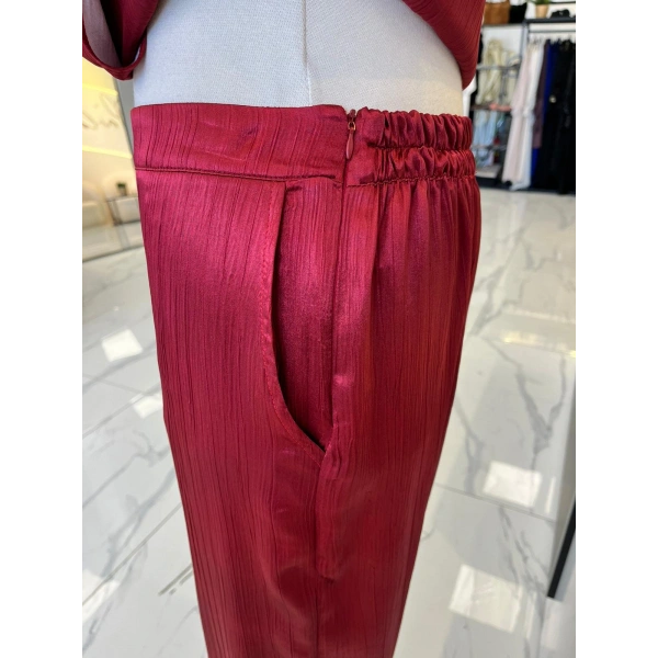 Otto Desigen Belden Büzgülü Pantolonlu Takım