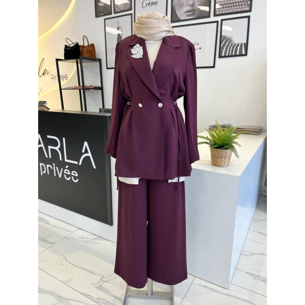 Otto Desigen Broşlu Ceket Takım