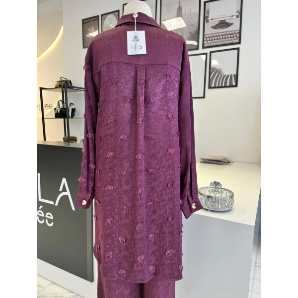 Otto Desigen Gold Düğme Detaylı Pantolonlu Takım