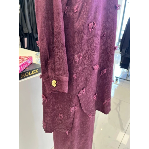 Otto Desigen Gold Düğme Detaylı Pantolonlu Takım