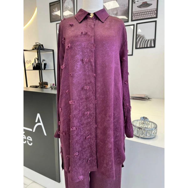 Otto Desigen Gold Düğme Detaylı Pantolonlu Takım