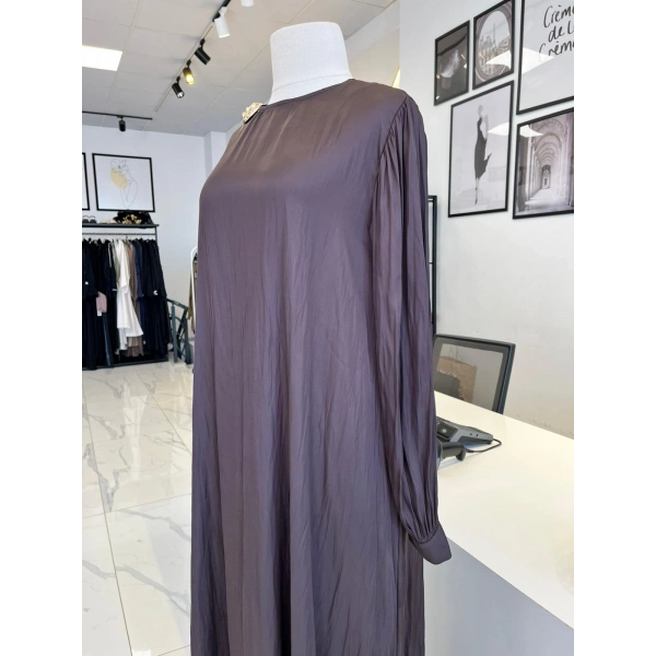 Pearly Collection Broş Detaylı Elbise