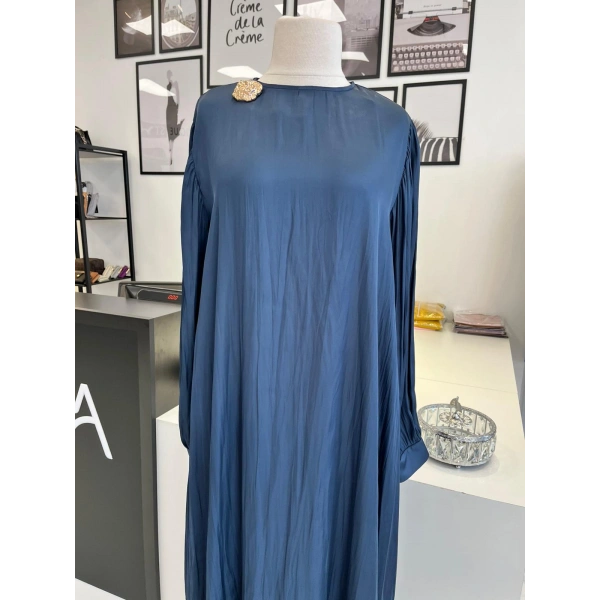 Pearly Collection Broş Detaylı Elbise