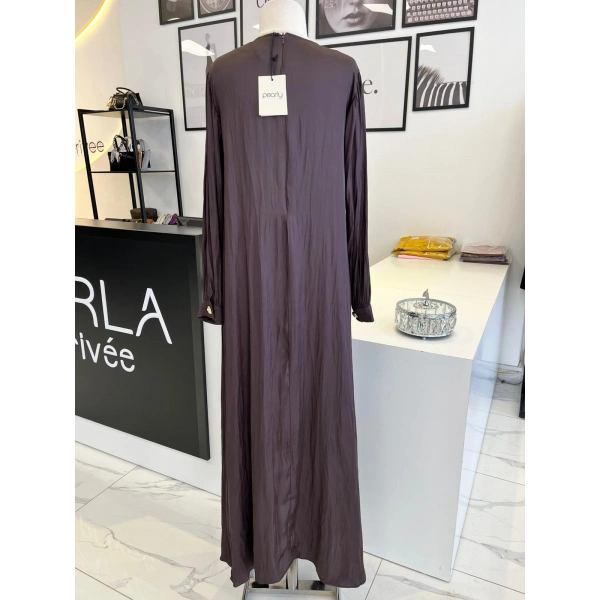 Pearly Collection Broş Detaylı Elbise