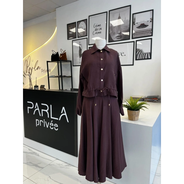 Pearly Collection Parçalı Etekli Ceket Takım