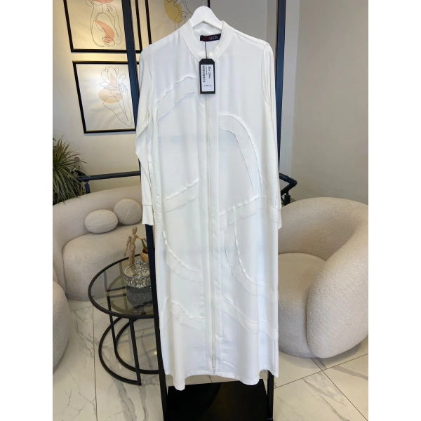 RED SHOW PARDESÜ beyaz şifon