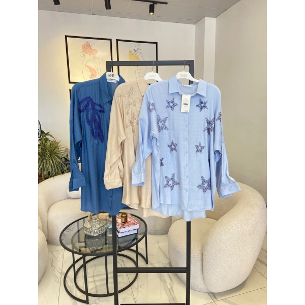 SALLON COLLECTIN TAŞLI GÖMLEK