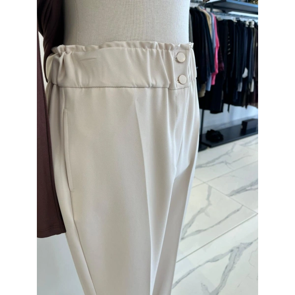 Sentez Beli Lastikli Pantolon