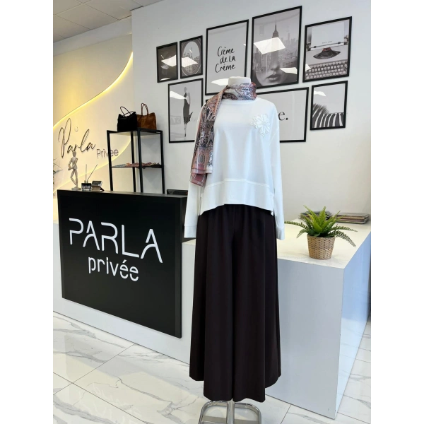 Sentez Logas Geniş Paça Pantolon