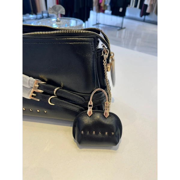 Sisley Kemer Detaylı Mini Aksesuarlı Çanta